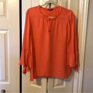 Kobi Halperin Vibrant Coral Blouse